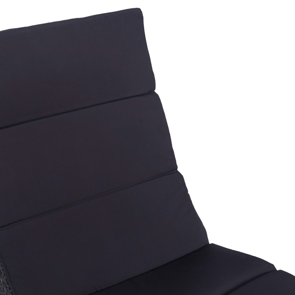 Sonnenliege Mit Auflage Poly Rattan