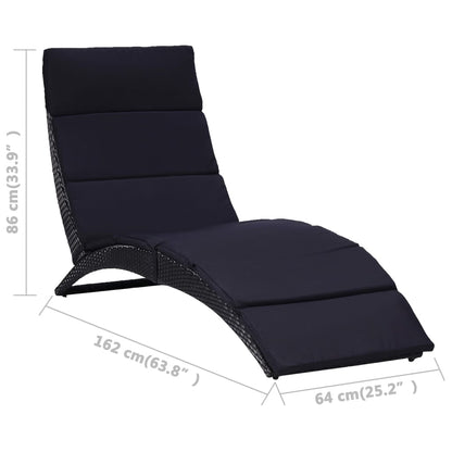 Sonnenliege Mit Auflage Poly Rattan