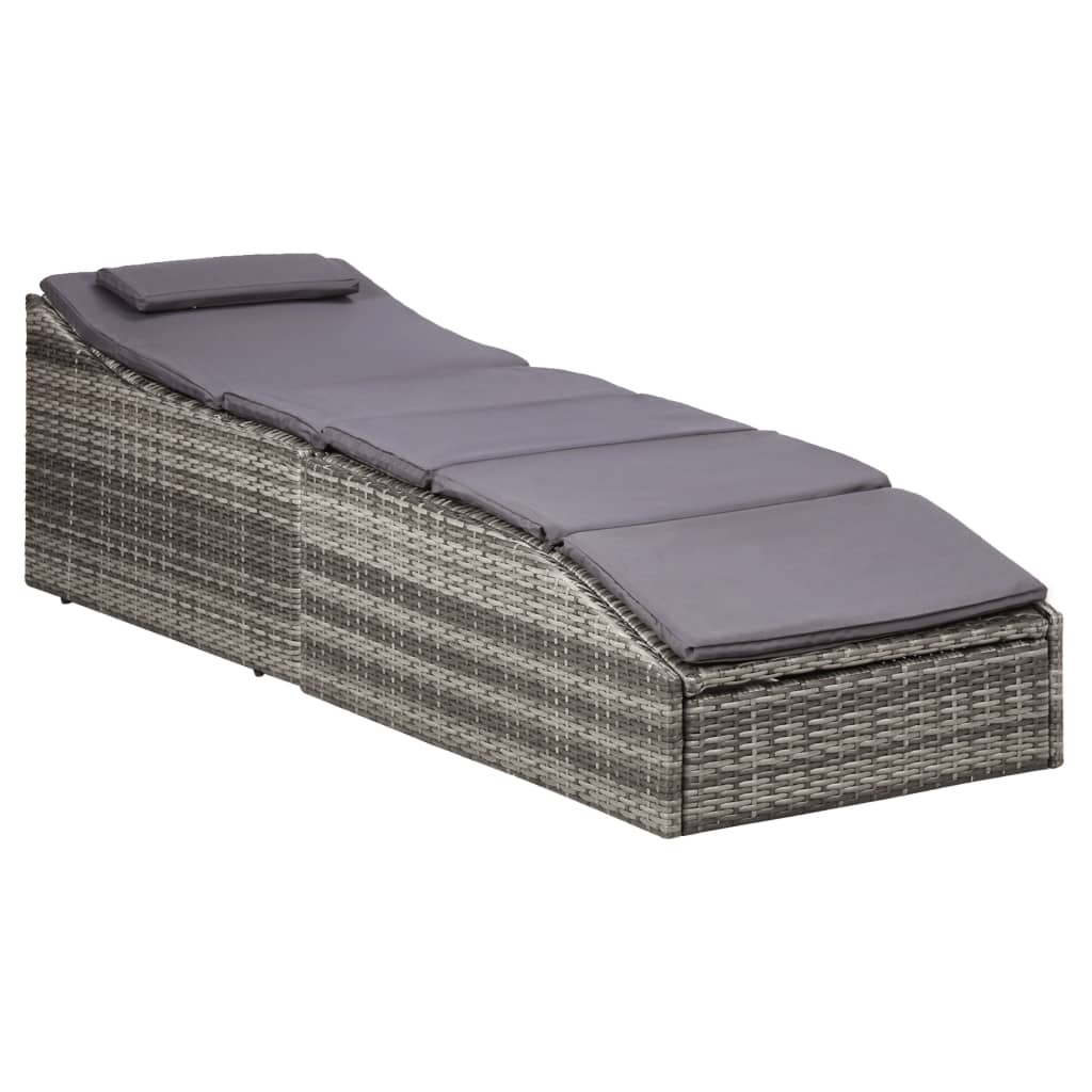 Sonnenliege Mit Auflage Poly Rattan