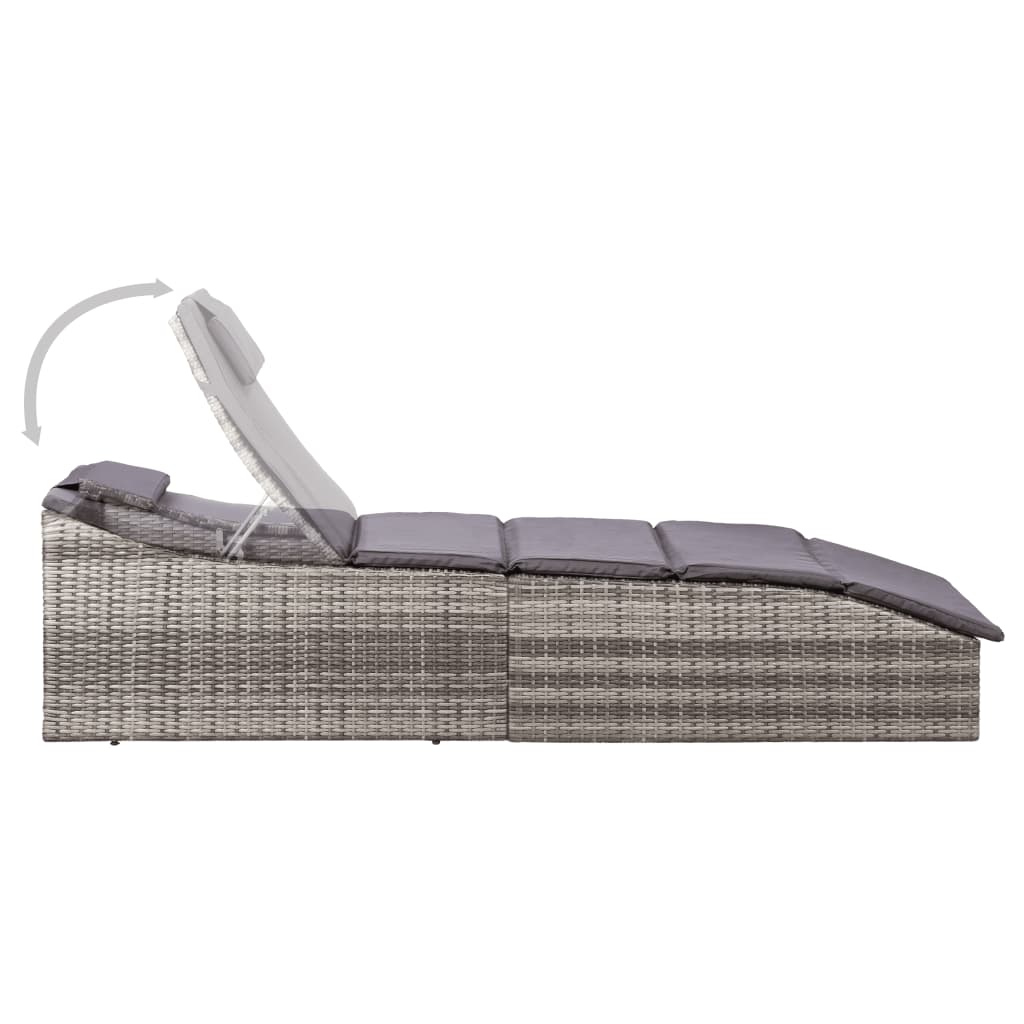 Sonnenliege Mit Auflage Poly Rattan