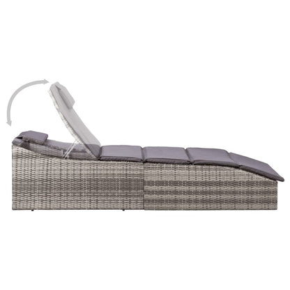 Sonnenliege Mit Auflage Poly Rattan