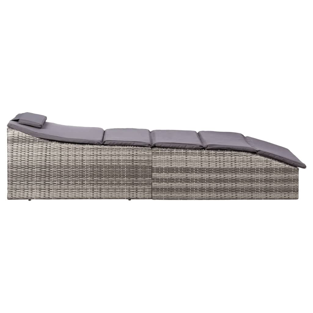 Sonnenliege Mit Auflage Poly Rattan