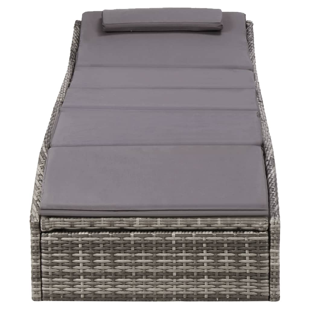 Sonnenliege Mit Auflage Poly Rattan
