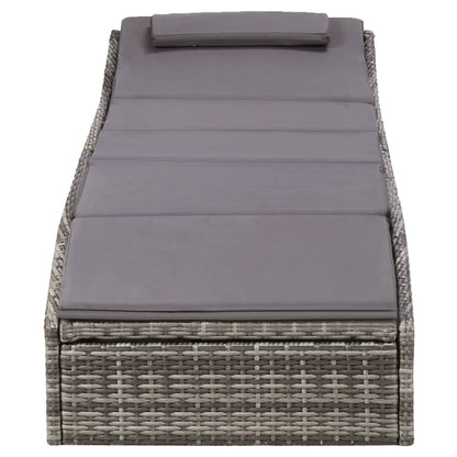 Sonnenliege Mit Auflage Poly Rattan