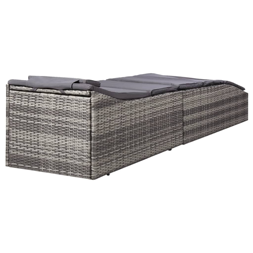 Sonnenliege Mit Auflage Poly Rattan