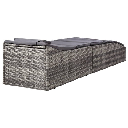 Sonnenliege Mit Auflage Poly Rattan