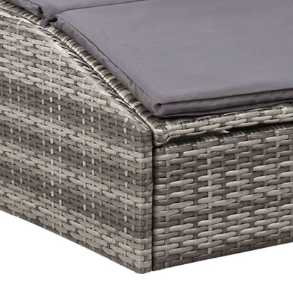 Sonnenliege Mit Auflage Poly Rattan