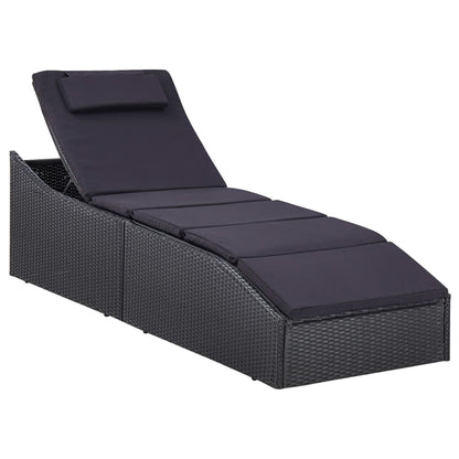 Sonnenliege Mit Auflage Poly Rattan