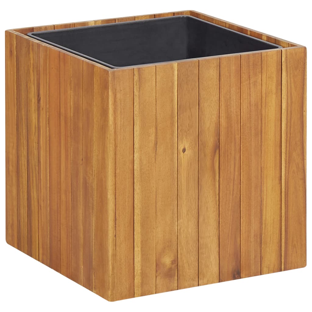 Garten-Hochbeet Mit 3 Töpfen Massivholz Akazie