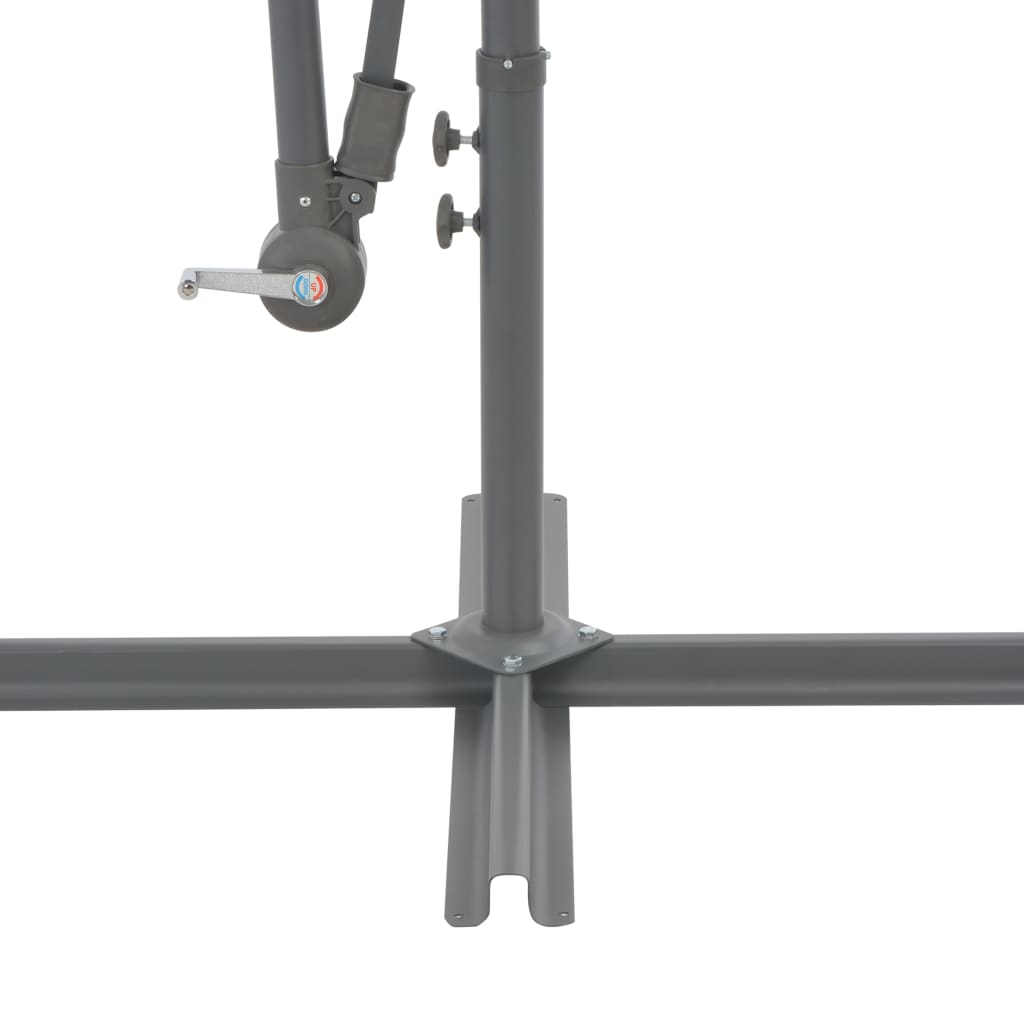 Ampelschirm Mit Aluminium-Mast 300 Cm Schwarz