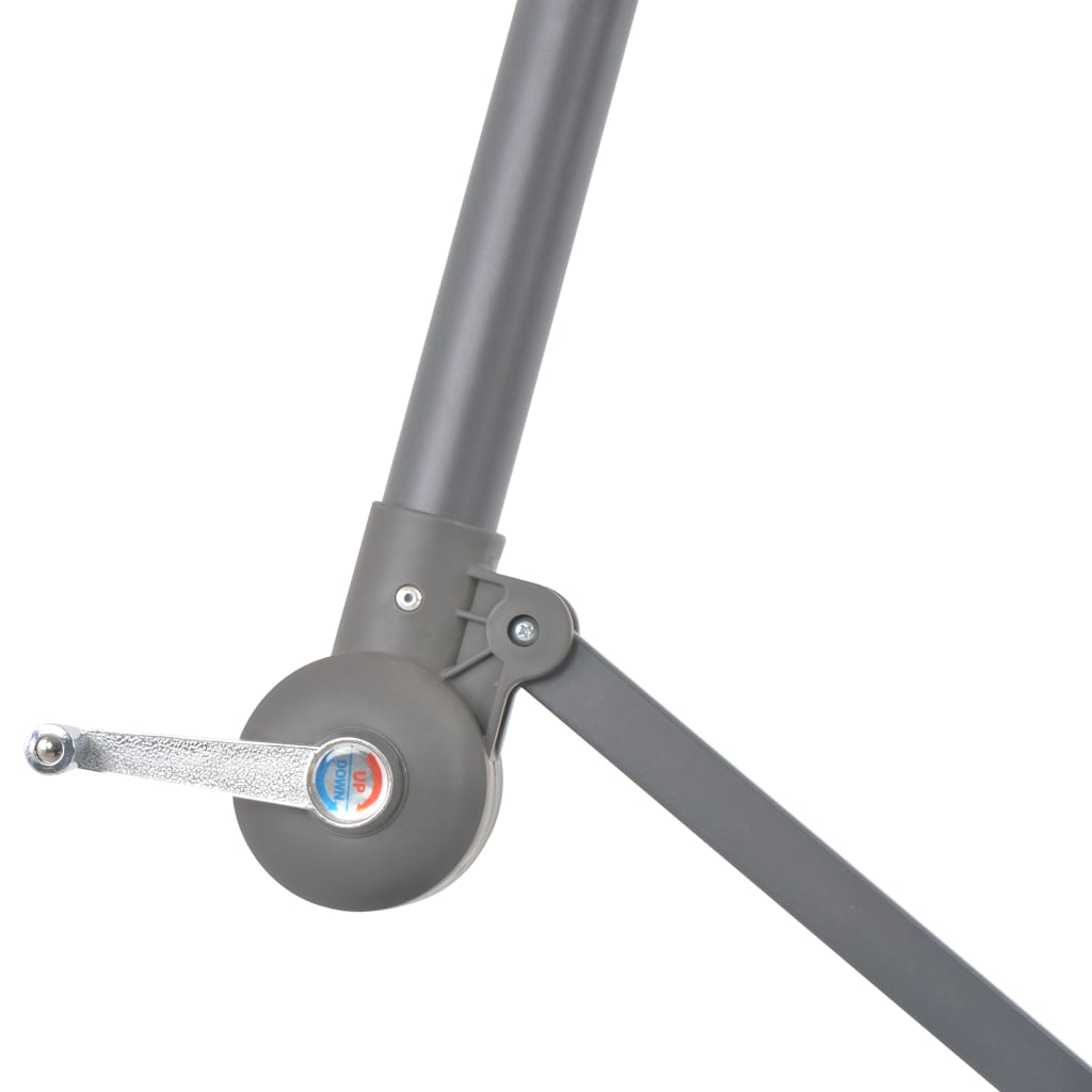 Ampelschirm Mit Aluminium-Mast 300 Cm Schwarz
