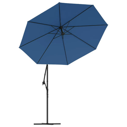 Ampelschirm Mit Led-Beleuchtung Und Stahl-Mast 300 Cm