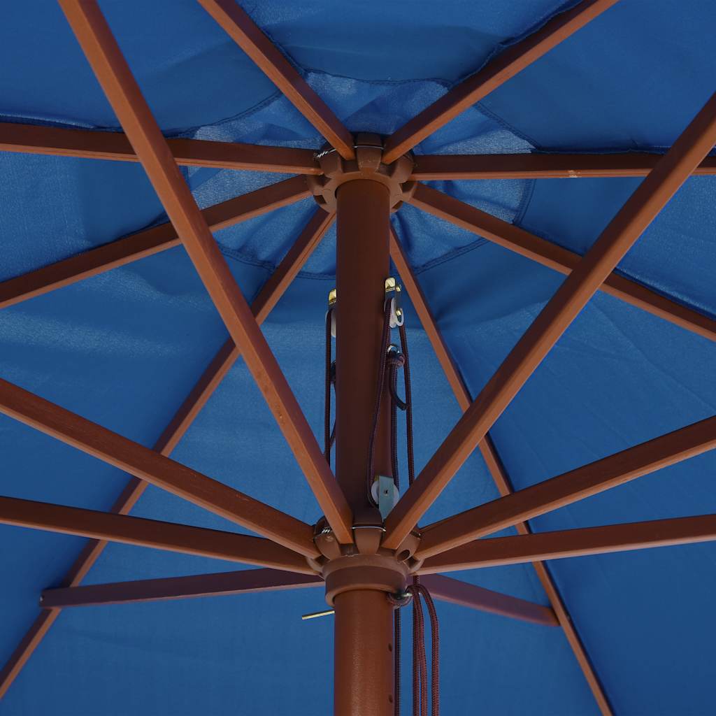 Sonnenschirm Mit Holzmast 350 Cm