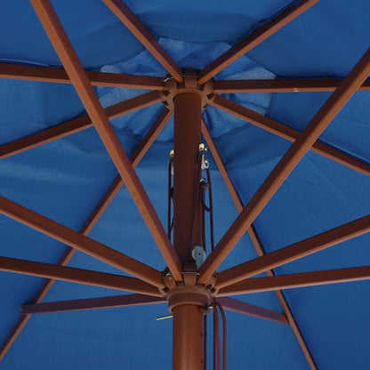 Sonnenschirm Mit Holzmast 350 Cm