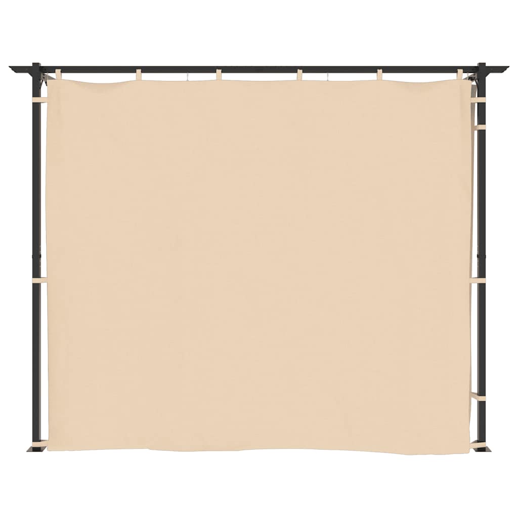 Pavillon Mit Vorhängen 3 X 6 M Stahl