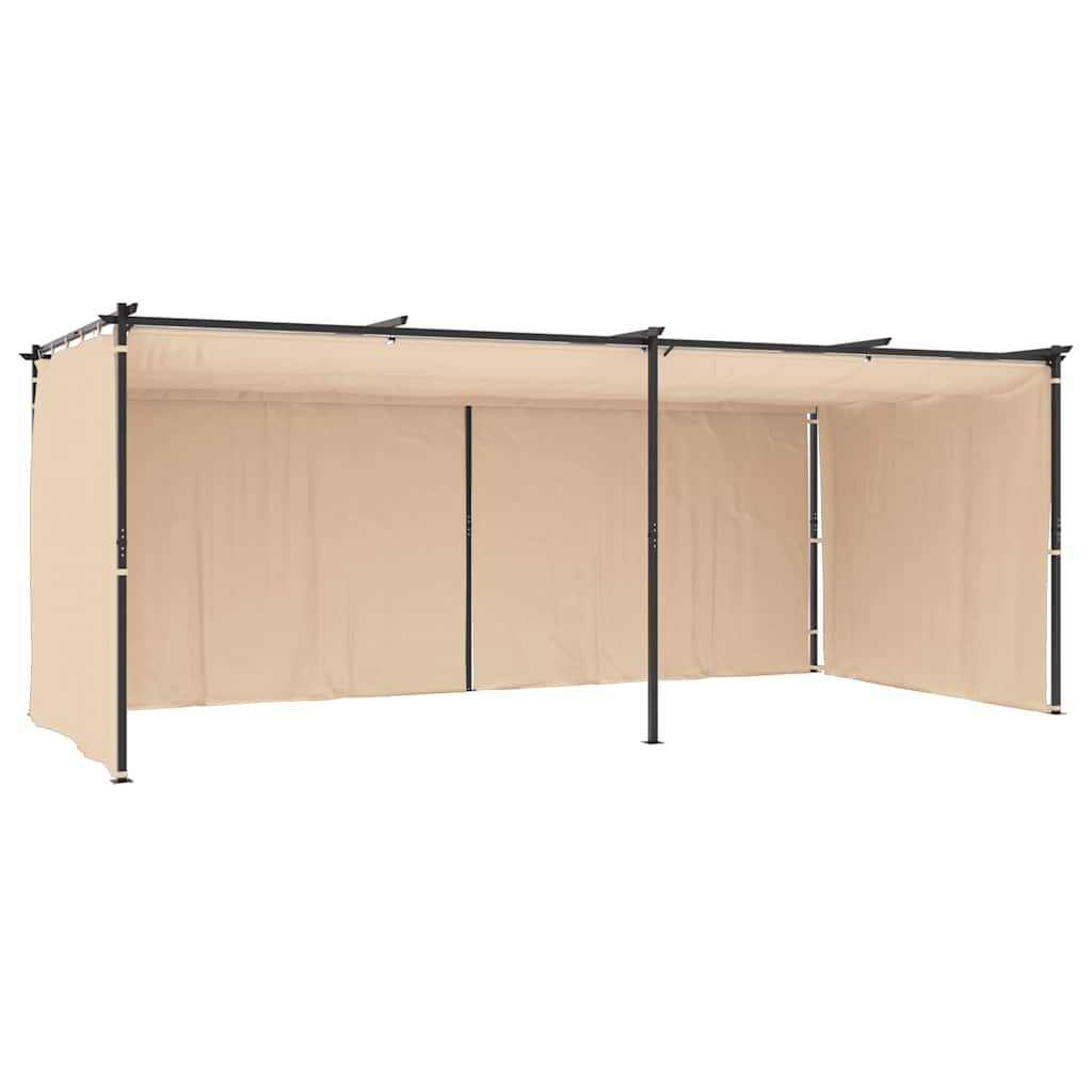 Pavillon Mit Vorhängen 3 X 6 M Stahl