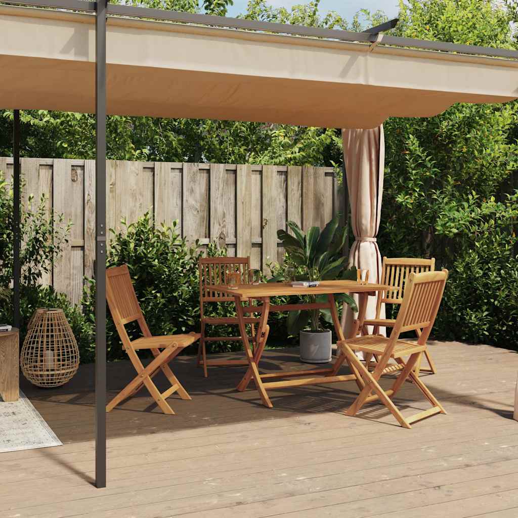Pavillon Mit Vorhängen 3 X 6 M Stahl