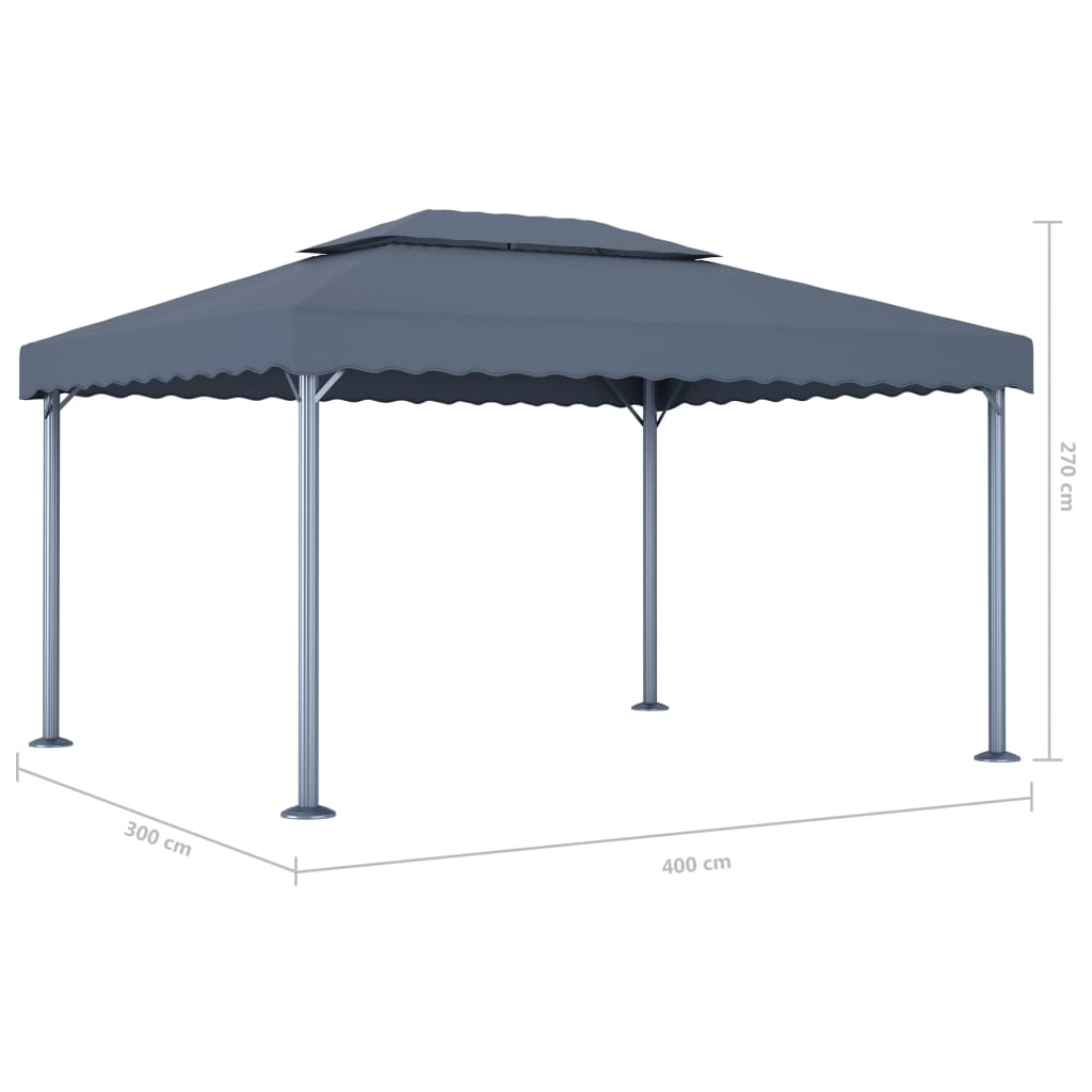 Pavillon 400 X 300 Cm Aluminium