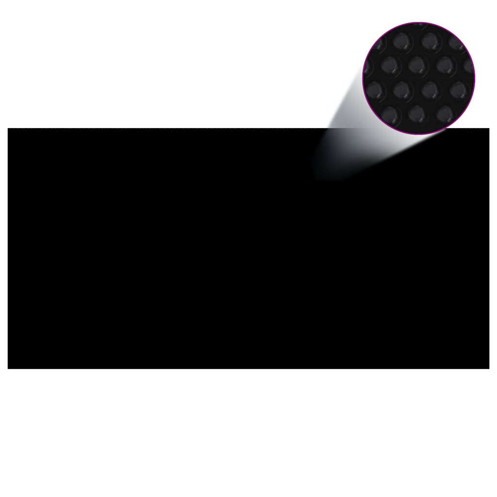 Poolabdeckung 600×300 Cm Pe Schwarz