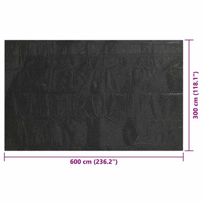 Poolabdeckung 600×300 Cm Pe Schwarz