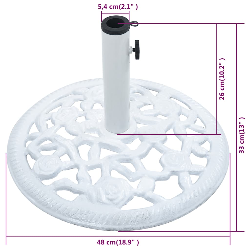 Sonnenschirmständer 12 Kg 48 Cm Gusseisen