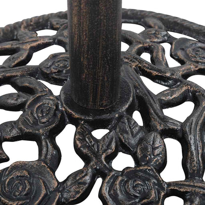 Sonnenschirmständer Bronze 12 Kg 48 Cm Gusseisen
