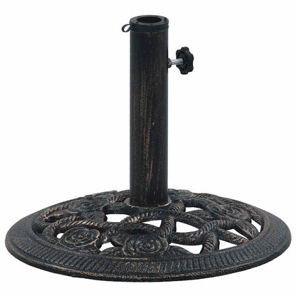 Sonnenschirmständer Schwarz Bronze 9 Kg 40 Cm Gusseisen
