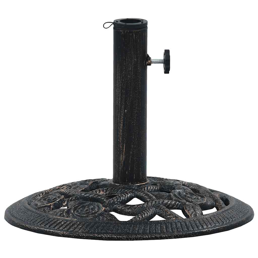 Sonnenschirmständer Schwarz Bronze 9 Kg 40 Cm Gusseisen