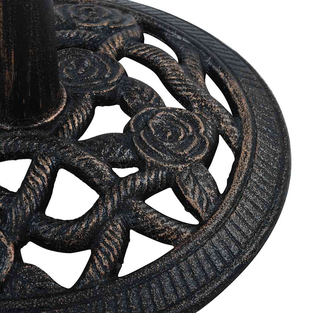 Sonnenschirmständer Schwarz Bronze 9 Kg 40 Cm Gusseisen