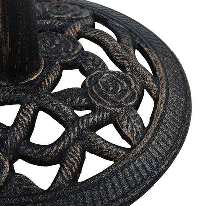 Sonnenschirmständer Schwarz Bronze 9 Kg 40 Cm Gusseisen