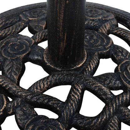 Sonnenschirmständer Schwarz Bronze 9 Kg 40 Cm Gusseisen