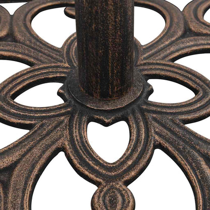 Sonnenschirmständer Bronze 12 Kg 49 Cm Gusseisen