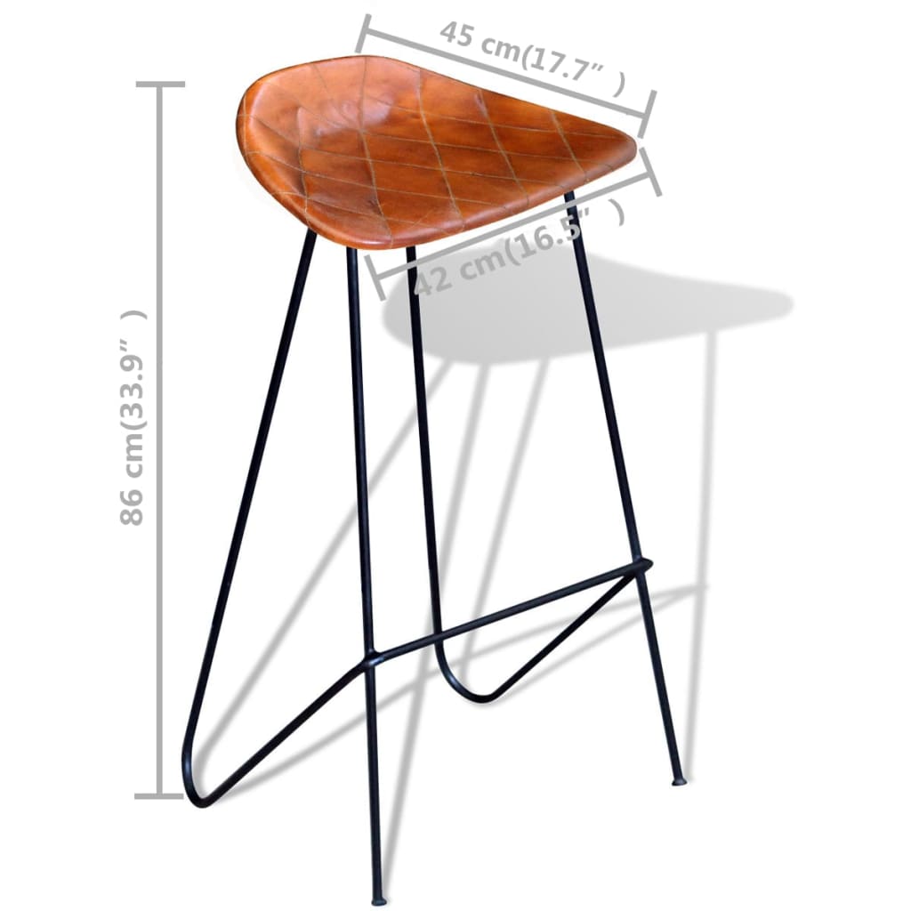 5-Tlg. Bar-Set Recyceltes Massivholz Und Echtleder
