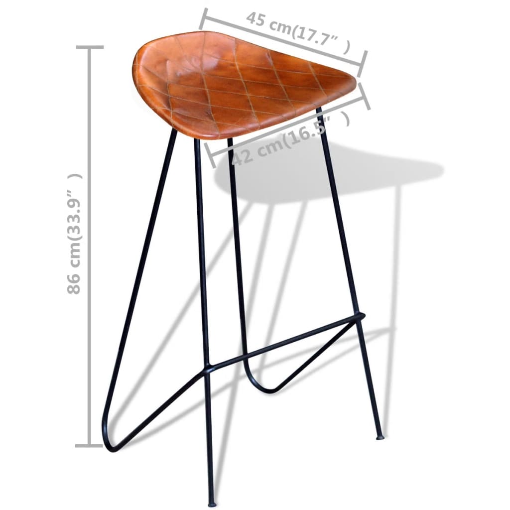 7-Tlg. Bar-Set Altholz Massiv Und Echtleder