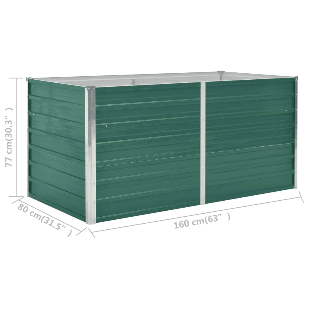 Hochbeet 160 X 80 X 77 Cm Verzinkter Stahl