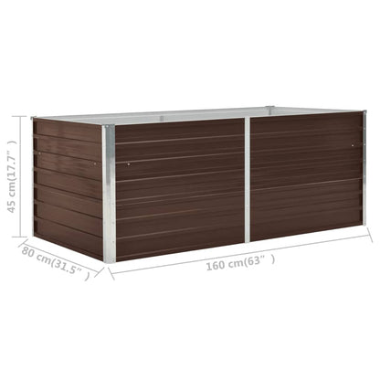 Hochbeet 160 X 80 X 45 Cm Verzinkter Stahl
