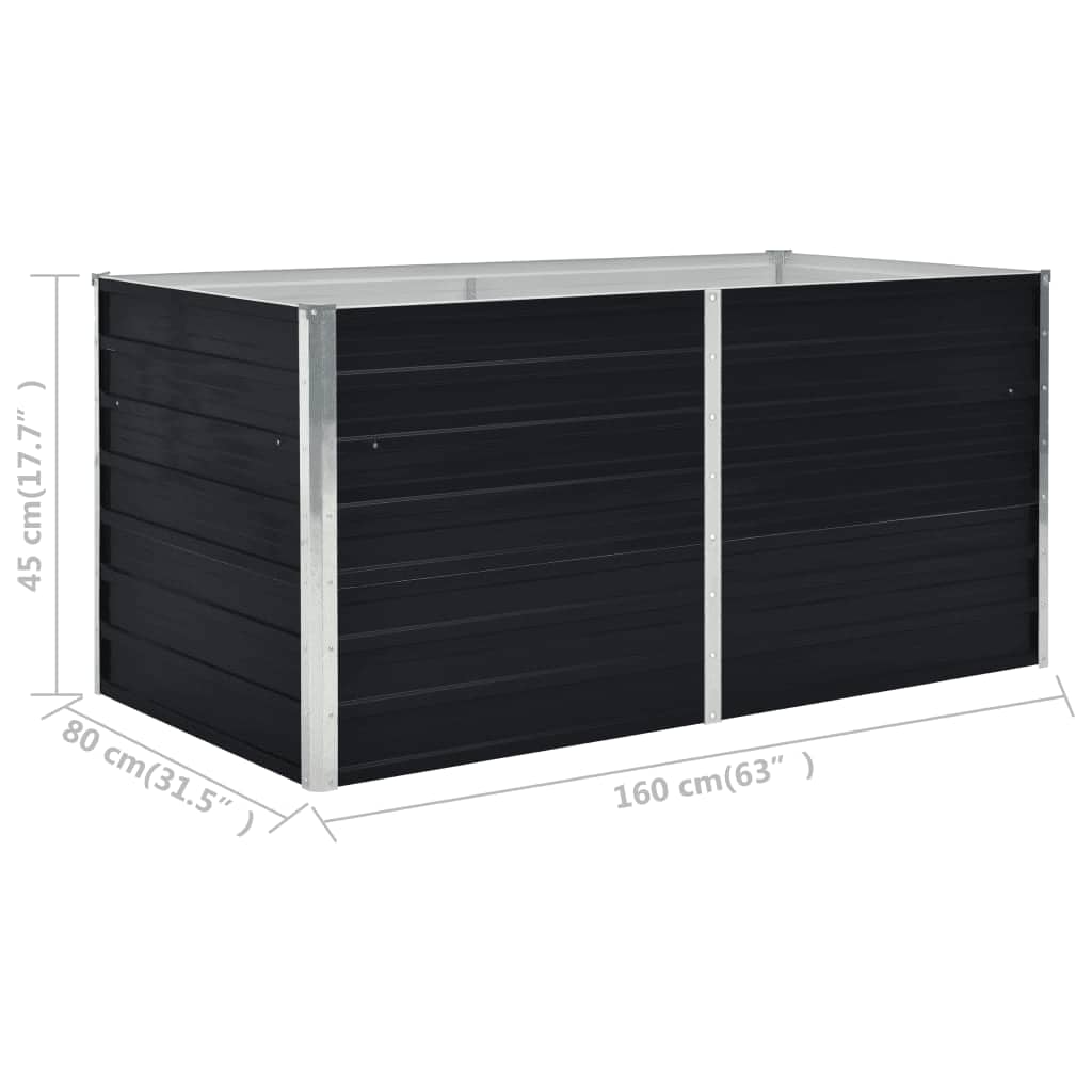 Hochbeet 160 X 80 X 45 Cm Verzinkter Stahl