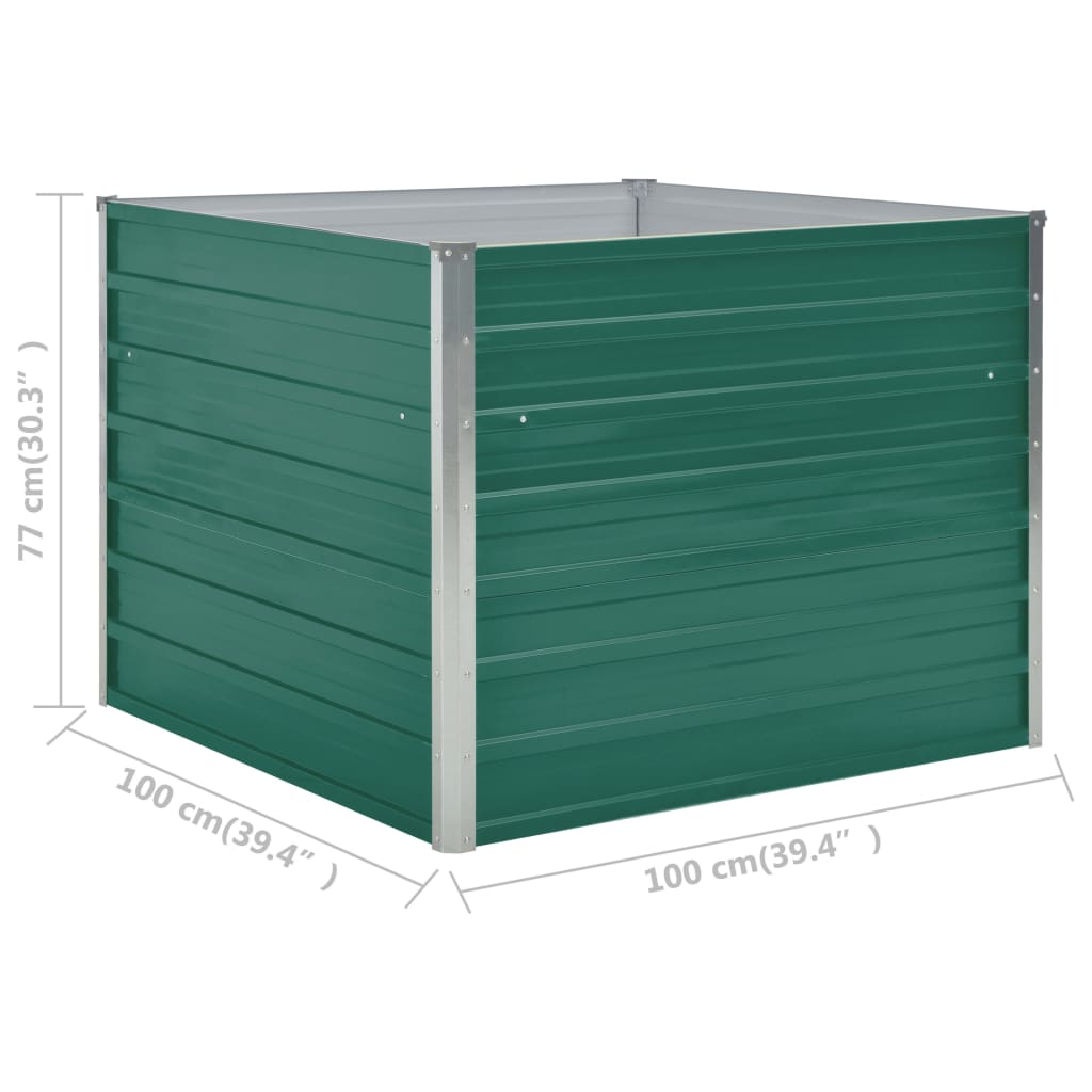 Hochbeet 100 X 100 X 77 Cm Verzinkter Stahl