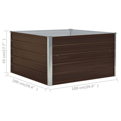 Hochbeet 100 X 100 X 45 Cm Verzinkter Stahl