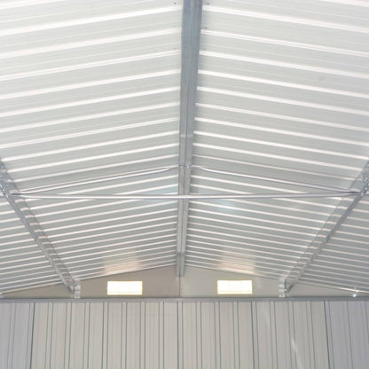 Gerätehaus 257X990X181 Cm Verzinkter Stahl
