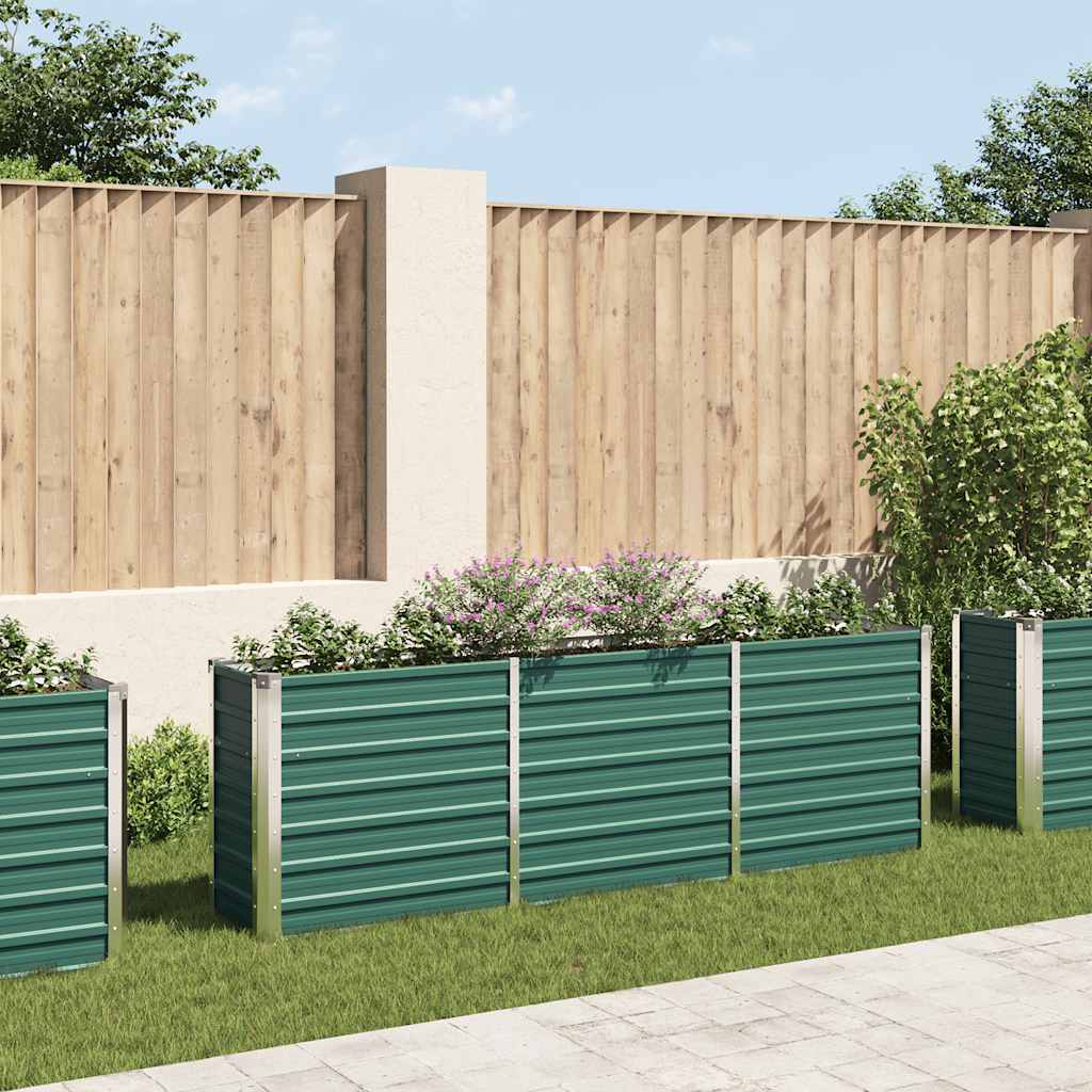 Garten-Hochbeet Verzinkter Stahl 240×40×77 Cm