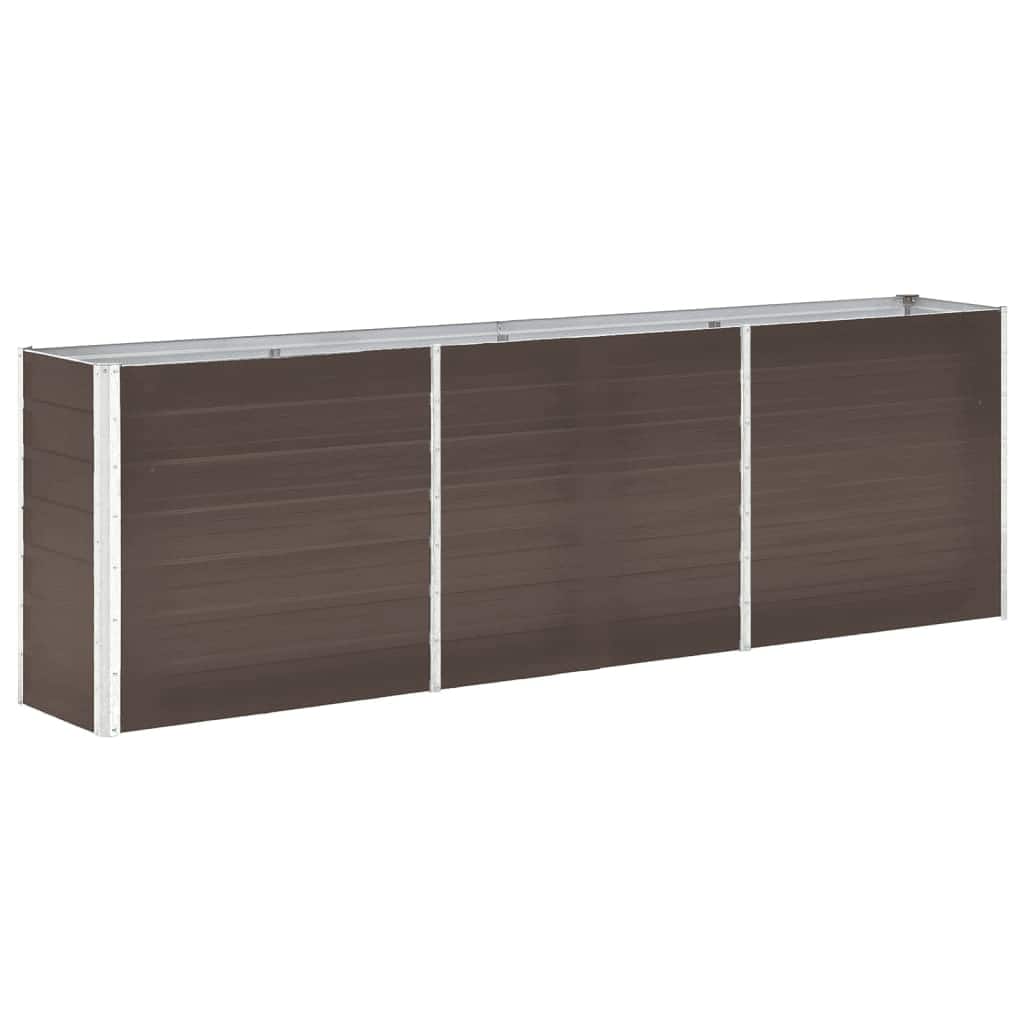 Garten-Hochbeet Verzinkter Stahl 240×40×77 Cm