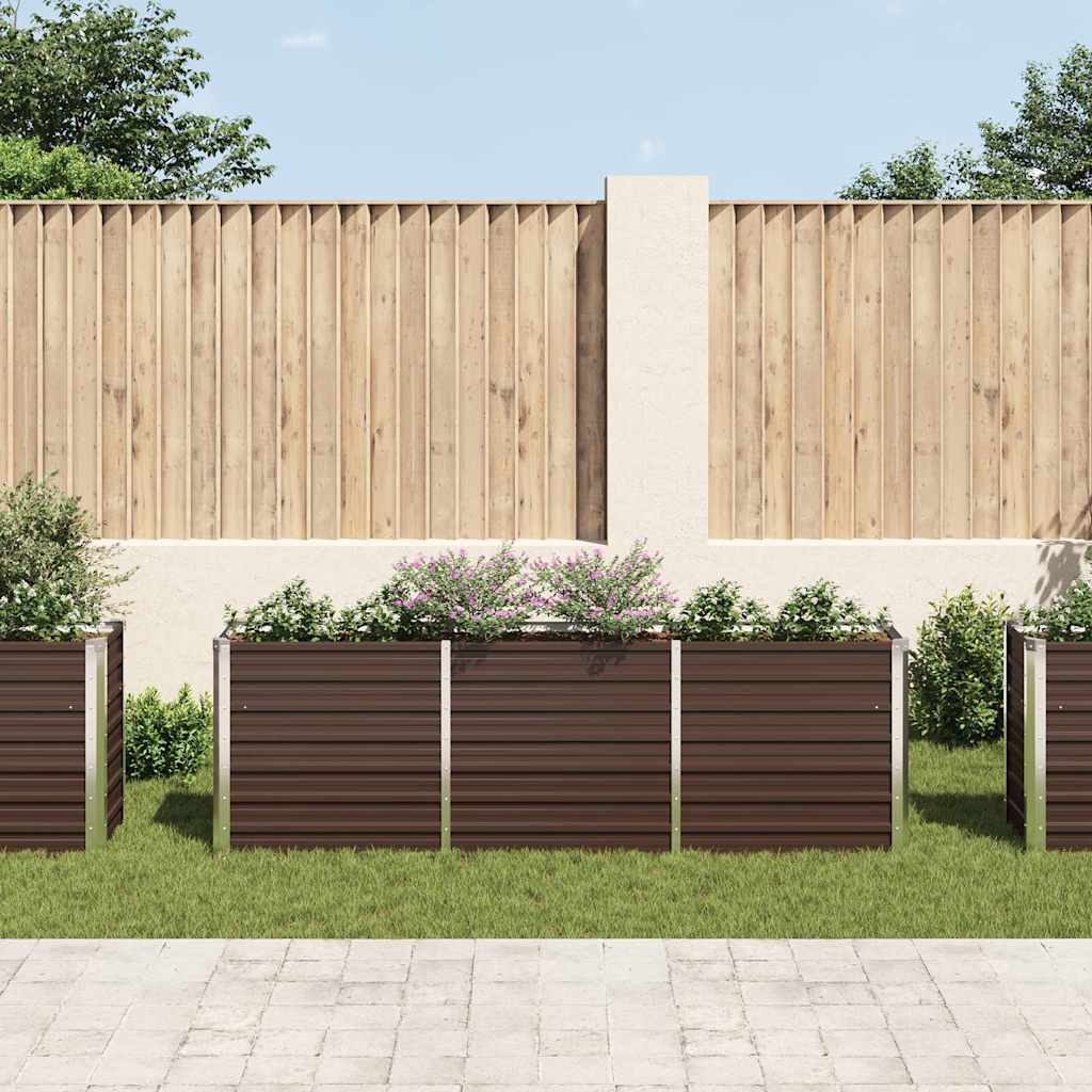 Garten-Hochbeet Verzinkter Stahl 240×40×77 Cm