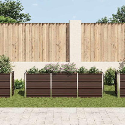 Garten-Hochbeet Verzinkter Stahl 240×40×77 Cm