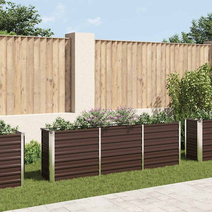 Garten-Hochbeet Verzinkter Stahl 240×40×77 Cm