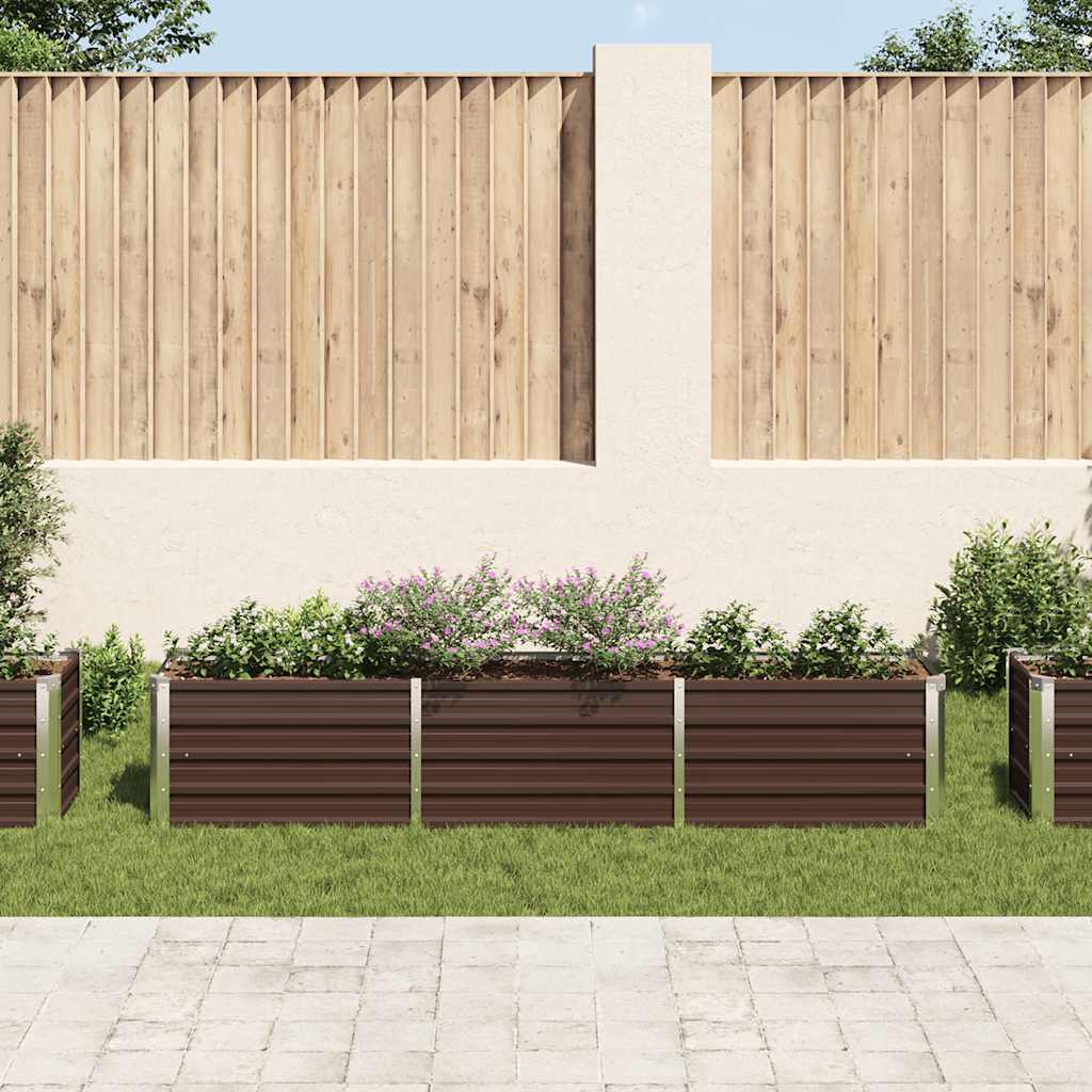Garten-Hochbeet Verzinkter Stahl 240×40×45 Cm