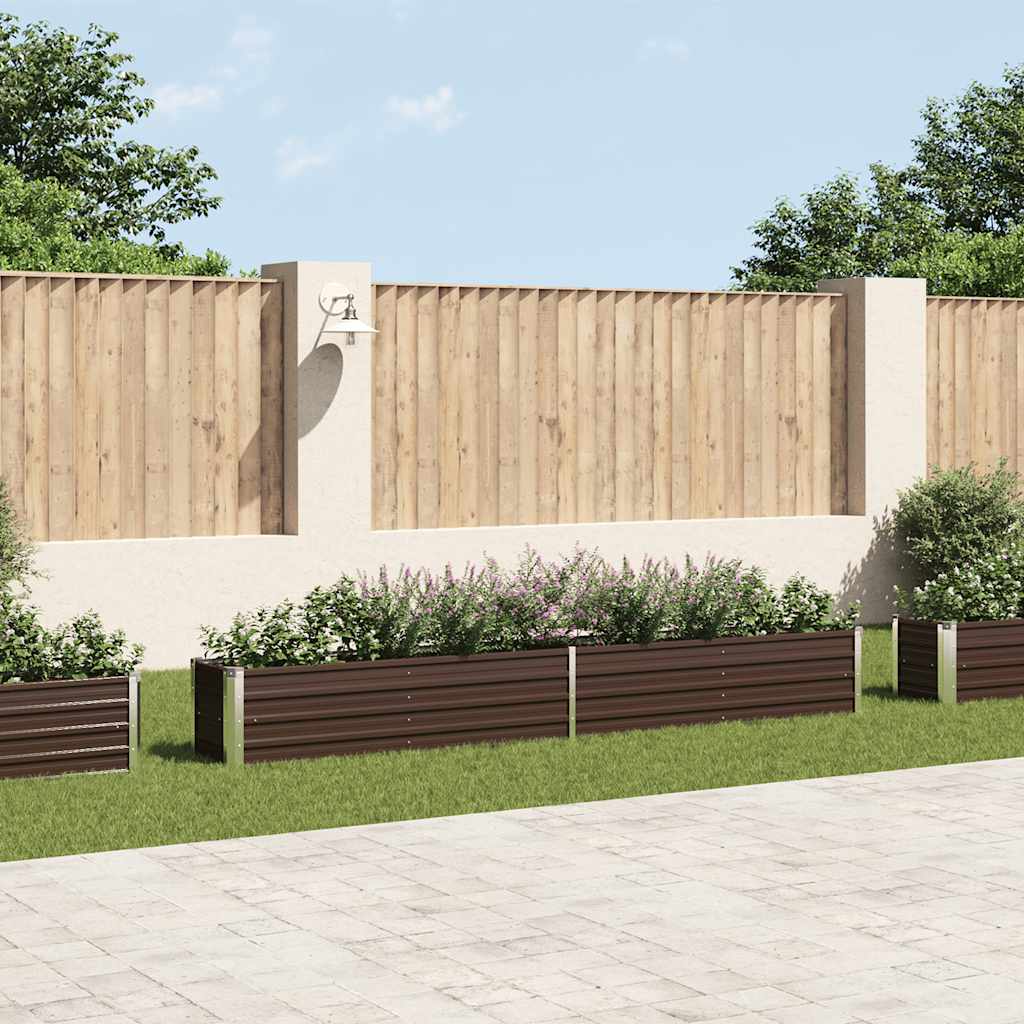 Garten-Hochbeet Verzinkter Stahl 320×40×45 Cm