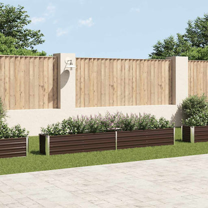 Garten-Hochbeet Verzinkter Stahl 320×40×45 Cm