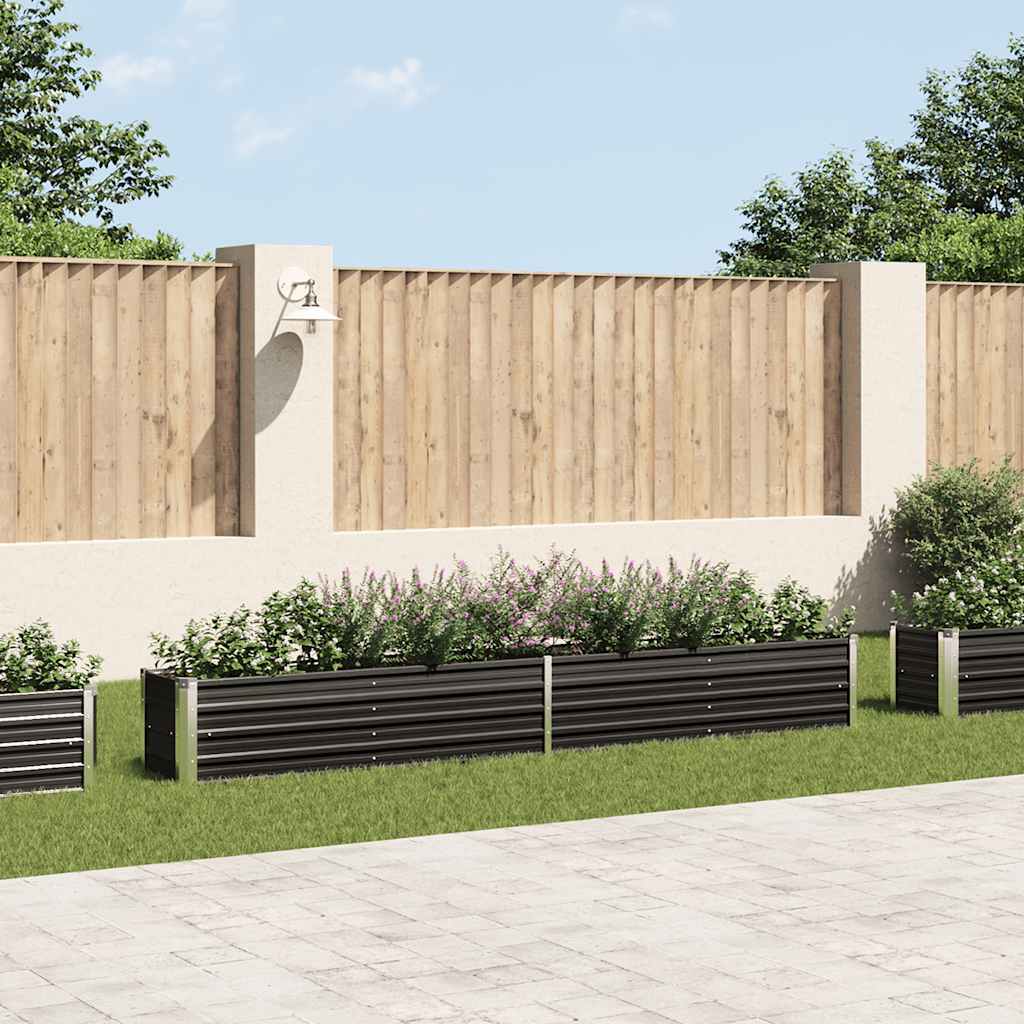 Garten-Hochbeet Verzinkter Stahl 320×40×45 Cm
