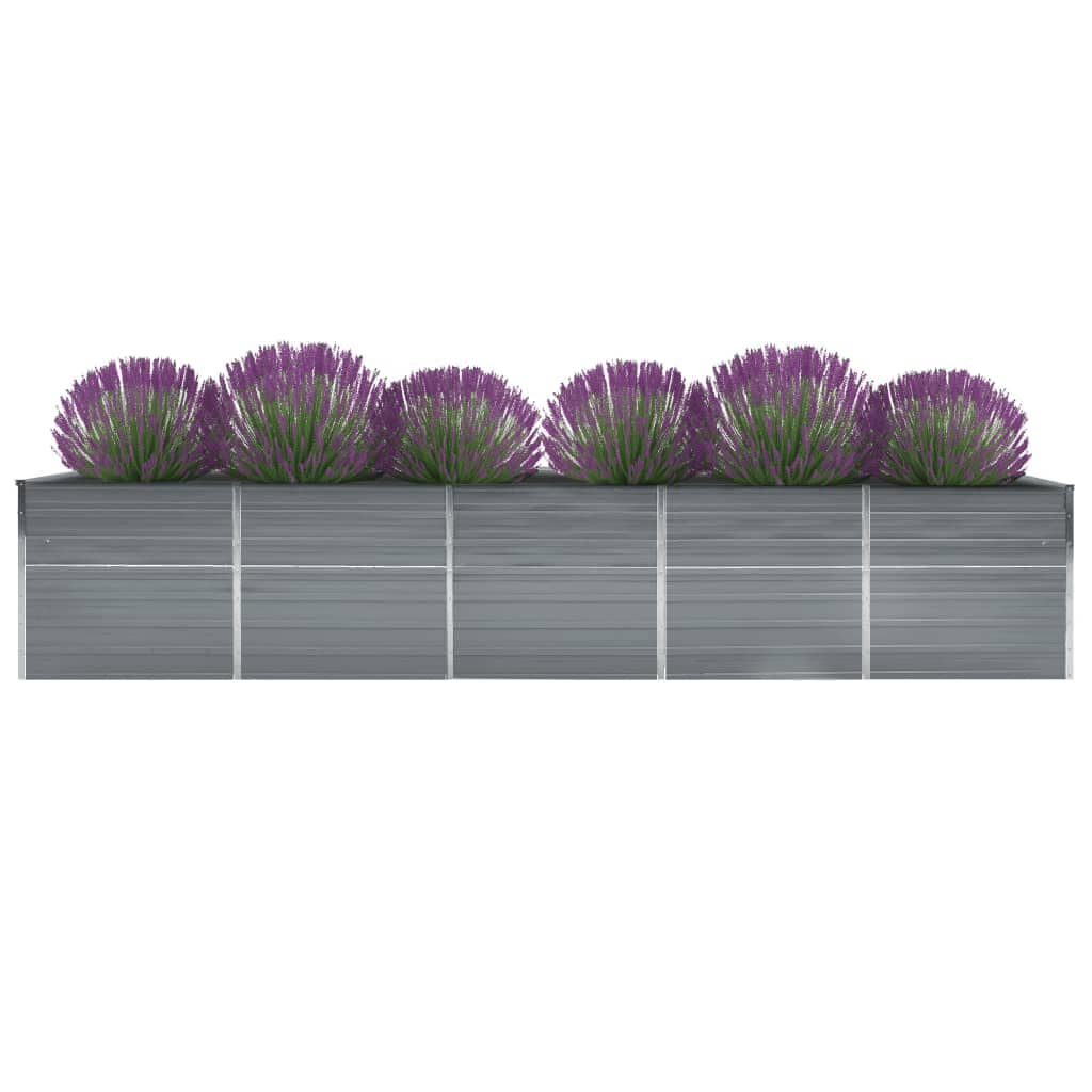 Garten-Hochbeet Verzinkter Stahl 400X80X45 Cm
